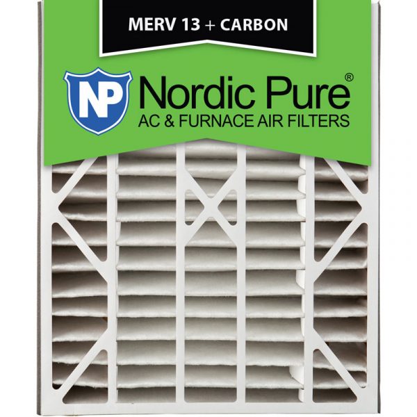 Nordic Pure 20x25x5 4-7/8 Actual Depth MERV 13 Trion Air Bear Replacement Pleated AC Furnace Air Filter Box of 2 
